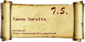 Tanos Sarolta névjegykártya
